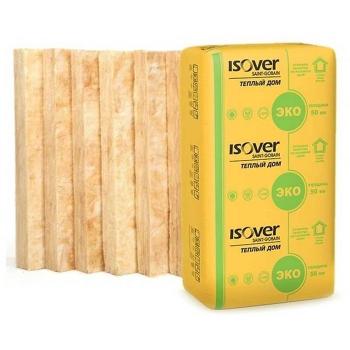 Утеплитель Isover Изовер Тёплый Дом Плита 50х610х1170 в Сланцах